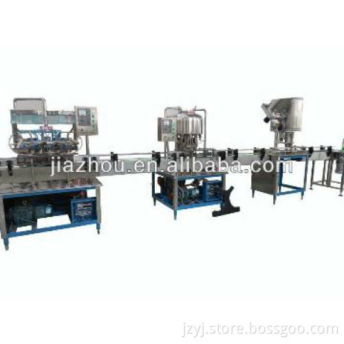 Semi auto mineral water bottling production line